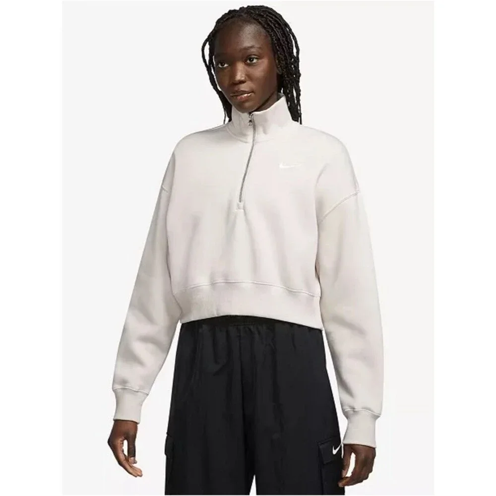 Nike Sportswear Phoenix Fleece 1/4-Zip Cropped Sweatshirt